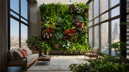 garden with flowers, ai generated