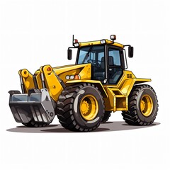 Professional Construction Vehicle Clipart for Illustrations and Designs