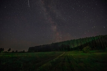 Fototapeta premium night starscape in the countryside
