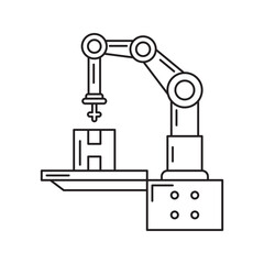 Packaging Production Process Line Icon