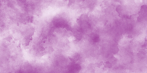 purple winter vector watercolor art background with clouds, abstract blue Soft cumulus cloudscape sky, abstract grunge background with smoke, Aquarelle painted fresh and cloudy sky with clouds.