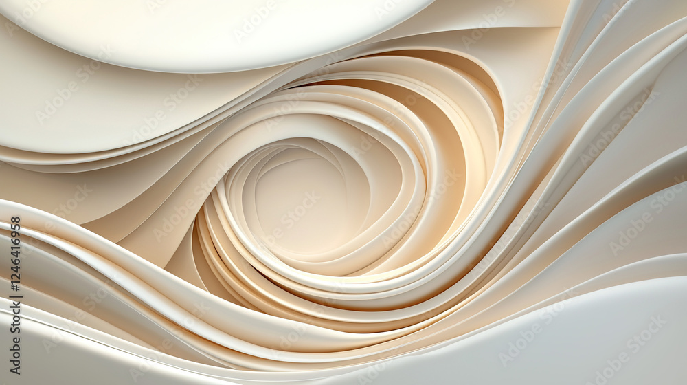 Fototapete minimal abstract background for branding and product presentation. beige subtle geometric on beige b