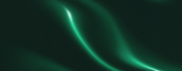 Abstract dark green flowing background with grainy texture. Perfect for banners, posters, headlines and covers