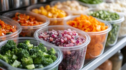 Icy Cold Freezer with Frozen Food