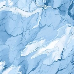 Obraz premium the AI Image Generator, Serene Abstract Blue and White Marble Texture Design
