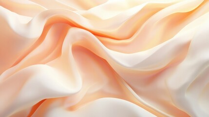 Obraz premium Beige and peach gradient background with polygonal folds, rough grain texture, and 3D light reflections.