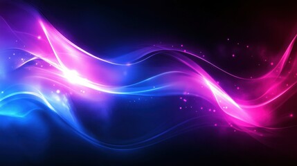 Fototapeta premium Bright cyan and neon magenta high-contrast abstract background, electric color interplay.