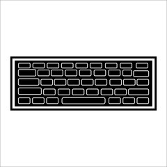 icon keyboard in modern style