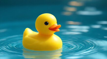 rubber duck in water