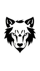 Hyena minimalist icon logo. 