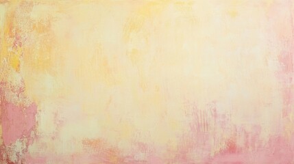 Obraz premium Dusty pink and pastel yellow faded texture with gentle grain, a soft, vintage-inspired background.