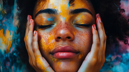 A person finding peace in accepting their imperfections and embracing their true self (3)