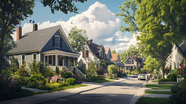 A person browsing listings for a new home in a desirable neighborhood (2)