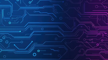 A high-tech AI circuit board illuminated in blue and purple tones, symbolizing cutting-edge computing.