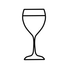 Glass line icon set