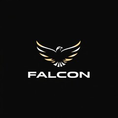 Obraz premium Falcon minimalist icon logo. 