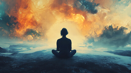 A person accepting a challenging situation with a calm, positive mindset (2)