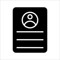 identity card icon with card model