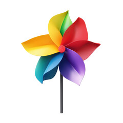 colorful pinwheel isolated on white