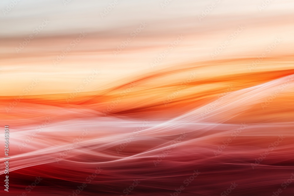 Poster Abstract art background features bold color strokes and dynamic patterns, conveying movement and creativity with ample copy space on the right side for text