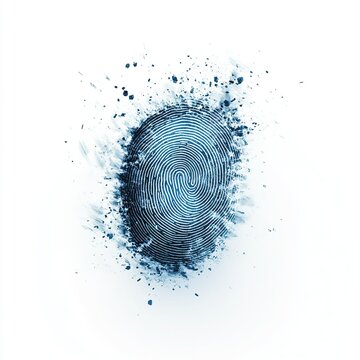 recommend clip art: Digital Fingerprint Scanner Clipart, biometric security technology, blue hues, isolated design for modern digital applications