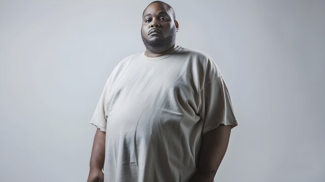 Unapologetic Obesity A HalfLength Portrait of a Man Embracing His Reality