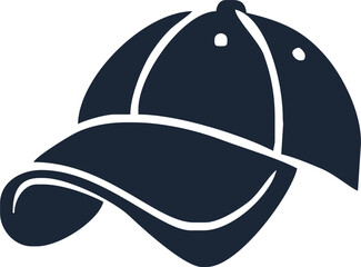 illustrations of baseball caps. Design element for logo, emblem, sign, poster, card, banner. Vector illustration