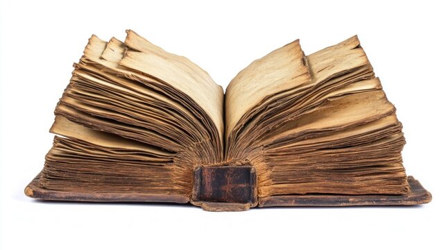 Turning ancient pages of a book library still life historic setting close-up knowledge preservation