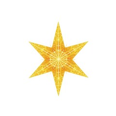Obraz premium Golden glitter star tree topper, sparkling with festive shine, ideal for decorating Christmas trees and adding a touch of elegance to holiday decor. Isolated on white background.