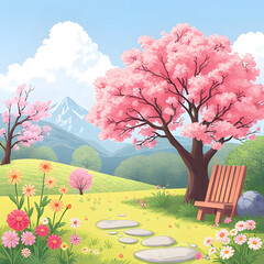 cherry tree in spring