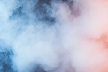 Obraz premium Vibrant purple and soft blue fog blend together, creating an ethereal effect. The subtle lighting enhances the mysterious ambiance, inviting exploration