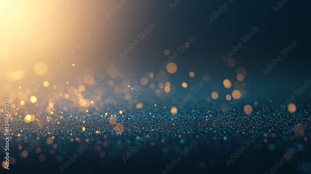 Poster A vibrant web of glowing blue data particles against a dark gradient features faint lines connecting them, leaving space for text