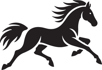 horse silhouette vector
