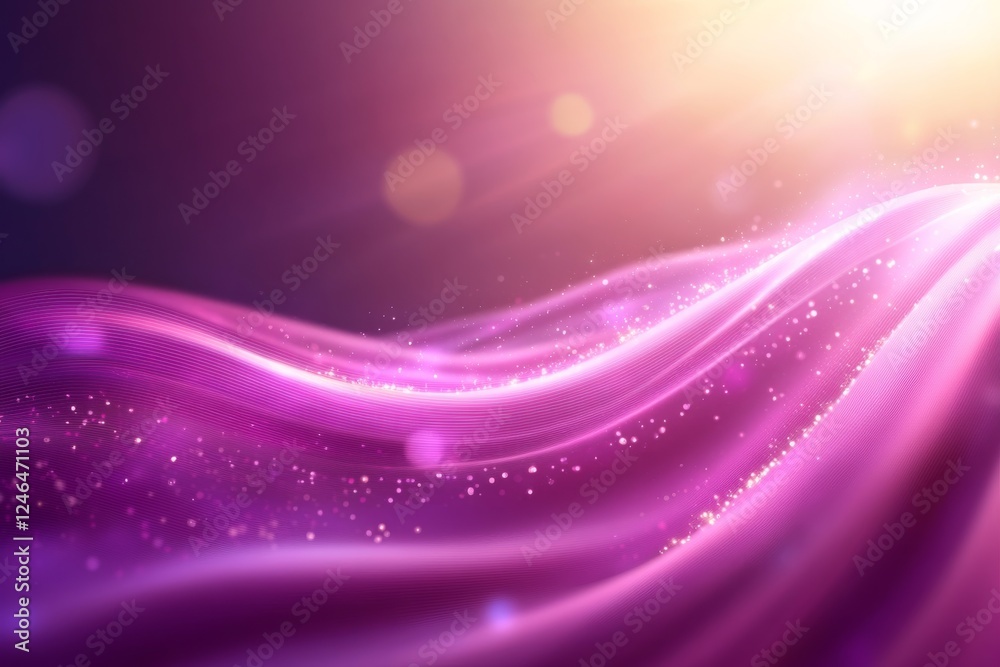 Fototapete dynamic liquid waves flow in vibrant neon colors, forming a futuristic pattern with soft swooshes. b