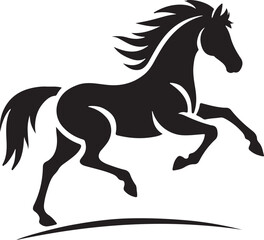 horse silhouette vector