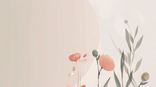 Minimalist Baby congratulations with clean lines, soft tones, and an uplifting message