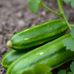zucchini on the vine