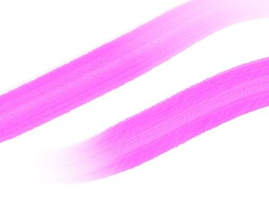 Two pink lines on a white background abstraction for design