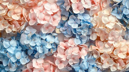 Fototapeta premium Unveiling the Allure of Watercolor Hydrangea: A Blend of Luxury, Beauty, and Art in Every Hue