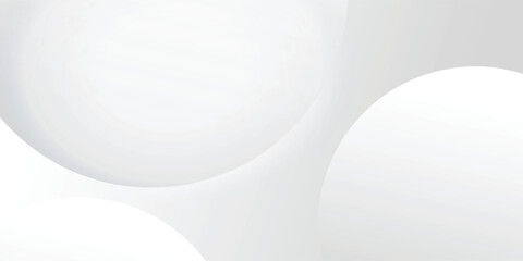 A minimalist abstract background featuring overlapping curves and circular shapes in various shades of gray, creating a smooth gradient and subtle depth