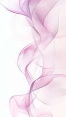 Seamless Lilac To Pastel Pink 3D Wave Pattern, Delicate Minimalist Gradient Background