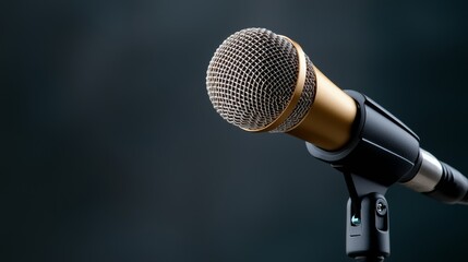 Exploring the Versatility of Dynamic Condenser Wireless Microphones Against a Striking Black Background