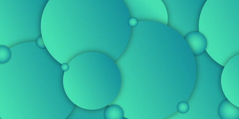 Abstract Gradient Blue Background With Bubbles