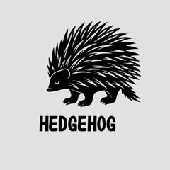 design logo character vector art illustration hedgehog