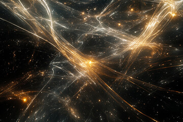 Naklejka premium Spectacular cosmic swirl of light and energy in the vast universe during a stellar phenomenon