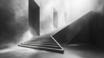 Brutalist Vision: A Monument of Abstract Concrete Architecture