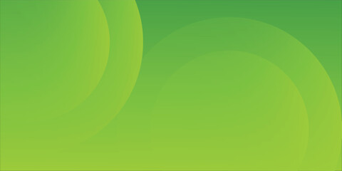Abstract background of dynamic overlapping green circles in gradient design. vector