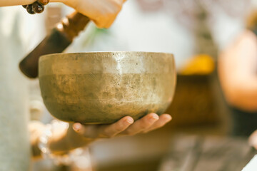 Tibetan singing copper bowl