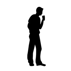 silhouette illustrations of drinking