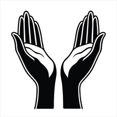 Obraz premium vector illustration of a hand holding hands